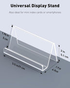 Uniclife 4 Pack Acrylic Business Card Holder - Image 4