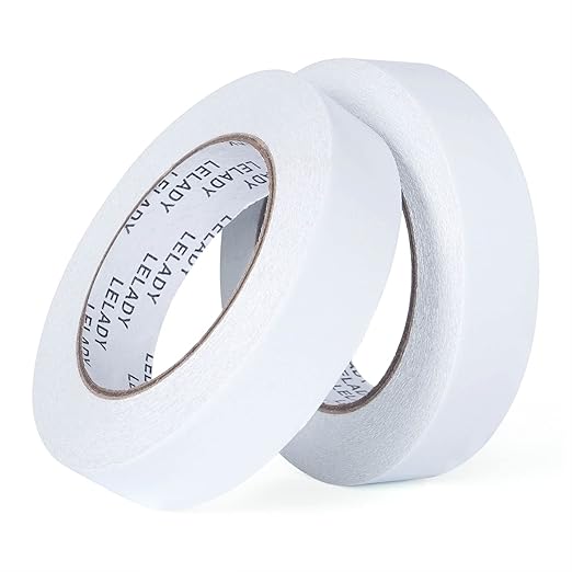 LELADY Double Sided Tape 1 Inch x 40 Yards- 2 Rolls Double-Sided Adhesive by LELADY
