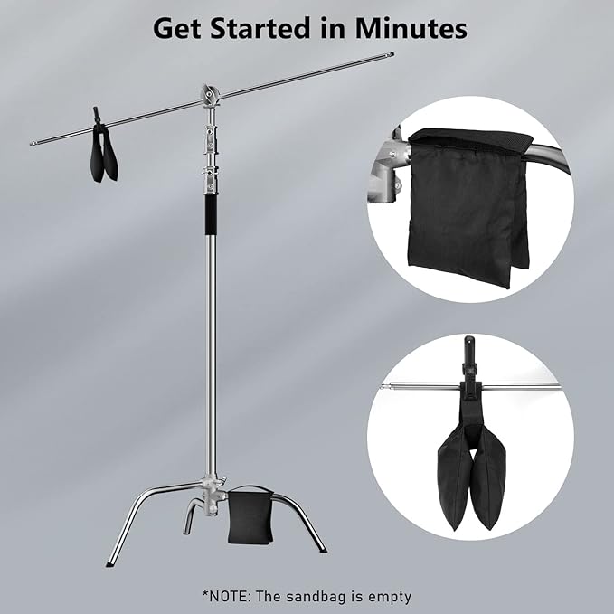 2 Pack Photography C Stand - Image 8