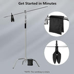 2 Pack Photography C Stand - Image 8