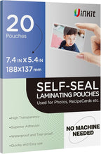 Uinkit 10Mil 20Pack 5”x7“ Double-Sided Self-Sealing Laminating Pouches by UinkitHandicraftsandConservationSpecialist