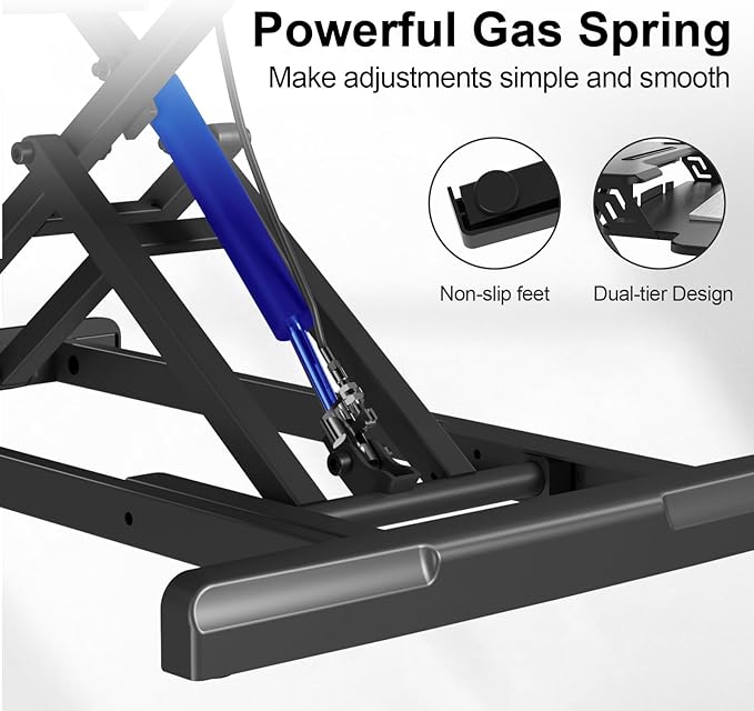 JYLH JOYSEEKER Standing Desk Converter 32 inch, Height Adjustable Sit Stand - Image 6