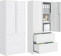 PEUKC 2-Drawer Metal File Cabinet, Lateral Vertical Filing Cabinets by PEUKC