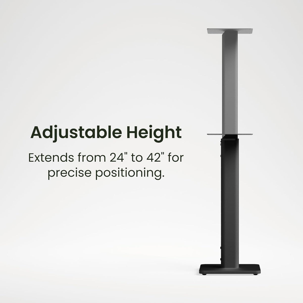 Kanto SPH Adjustable Height Bookshelf Speaker Stands, Pair | Heavy Duty Steel...
