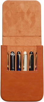MIVLXLX Leather 6 Fountain Pen/Pencil Tray Case, Magnetic Closure - Image 8