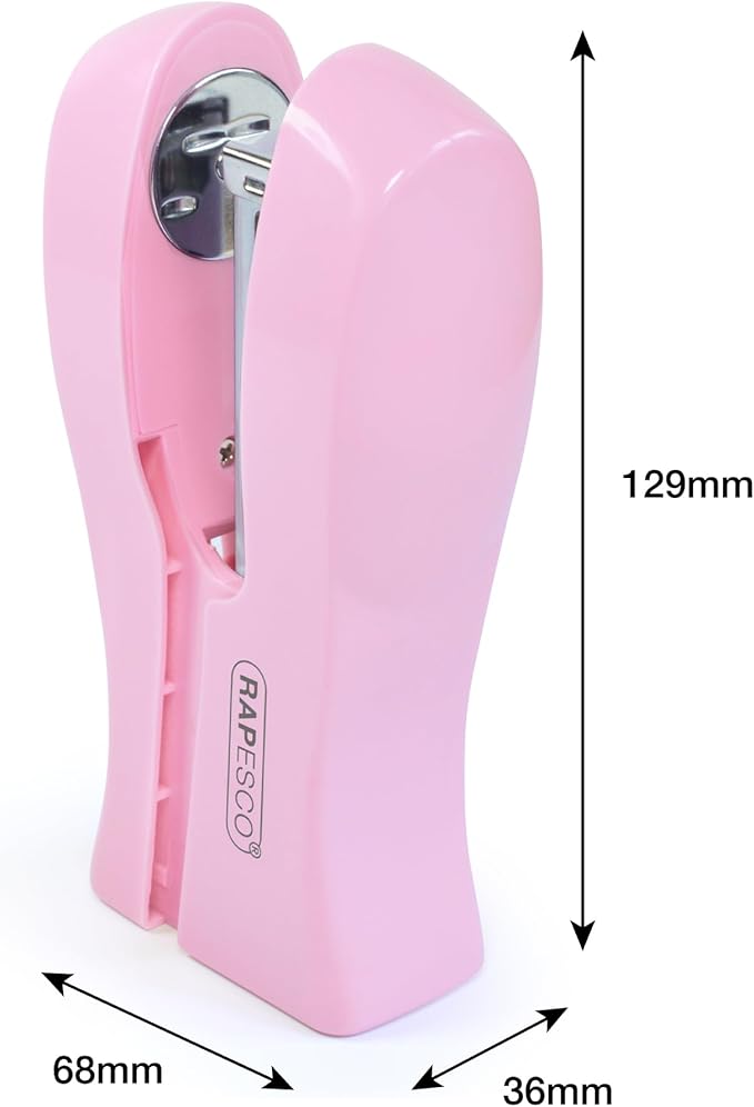 Rapesco 1378 Stand Up/Space-Saving Stapler, 20 Sheet Capacity, Candy Pink - Image 5