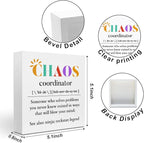 Chaos Coordinator Wood Box Sign, Chaos Coordinator Gifts, Thank You Gifts - Image 2
