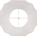 Creme Large Bell Cut Corner Lamp Shade 10" Top x 16" Bottom x 14" Slant x 13.5" - Image 3