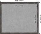 Amanti Art Grey Framed Magnetic Board 35x43 X-Large Vision Board - Image 4