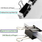 Ufmarine Extra Large Binder Clips 2.4 Inch Length, Jumbo Binder Clips - Image 6