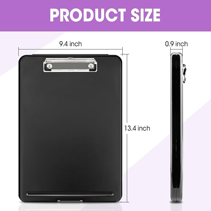 8 Pack Clipboard with Storage, High Capacity Storage Clipboard 8.5 x 11 with - Image 2