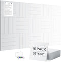 G Gamit Large Felt Wall Tiles Bulletin Board 59”x36”, Large Cork Board by GGAMIT