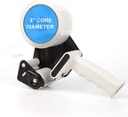 JARLINK 2 Pack Packing Tape Dispenser Gun | 2in Side Loading Lightweight Industrial Dispenser, Includes 2 Tape Rolls for Shipping, Moving and Box Sealing
