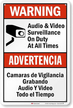 SmartSign 18 x 12 inch “Warning by SmartSign