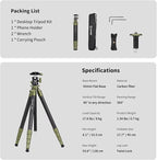 Cayer CH35 Travel Camera Tripod - Image 7