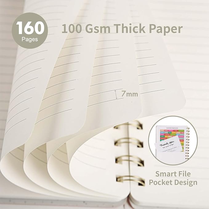 Spiral Notebook-5.75" x 8.125" College Ruled Journal - Image 2