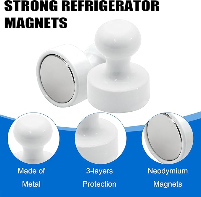LOVIMAG Fridge Magnets 20Pcs Refrigerator Whiteboard Small Strong Magnet - Image 4