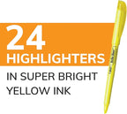 BIC Brite Liner Highlighters, Chisel Tip, 24-Count Pack of Yellow Highlighters - Image 2