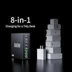 880W USB C Charger Block Charging Station 8 Port Fast Chager 140W PD PPS AVS - Image 4
