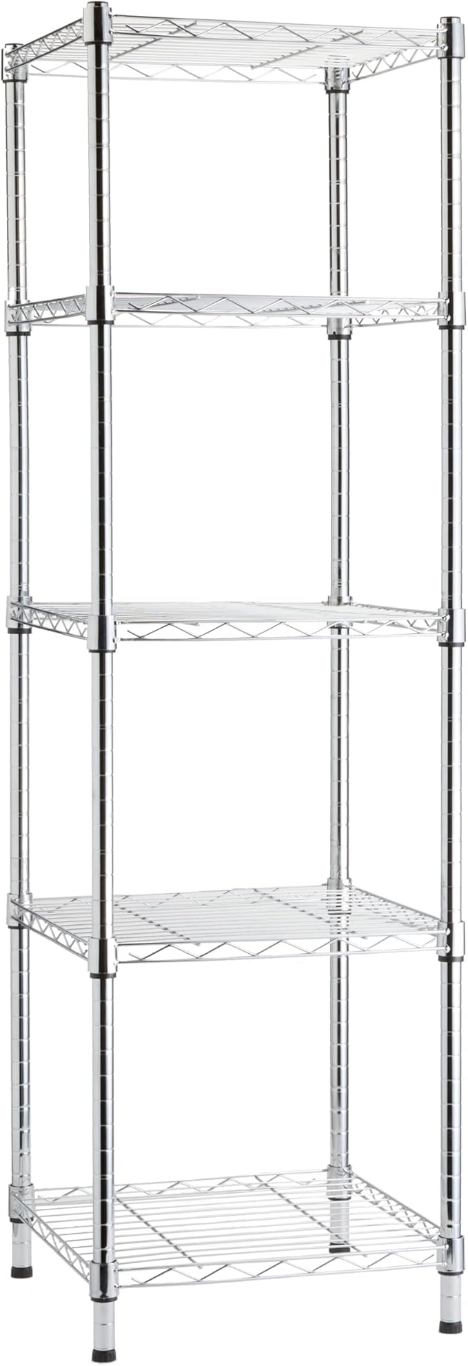 Amazon Basics 5-Shelf Tower Adjustable Storage Shelving Unit, 16 D x 16 W x 54 by AmazonBasics