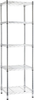 Amazon Basics 5-Shelf Tower Adjustable Storage Shelving Unit, 16 D x 16 W x 54 by AmazonBasics