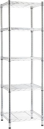 Amazon Basics 5-Shelf Tower Adjustable Storage Shelving Unit, 16 D x 16 W x 54 by AmazonBasics
