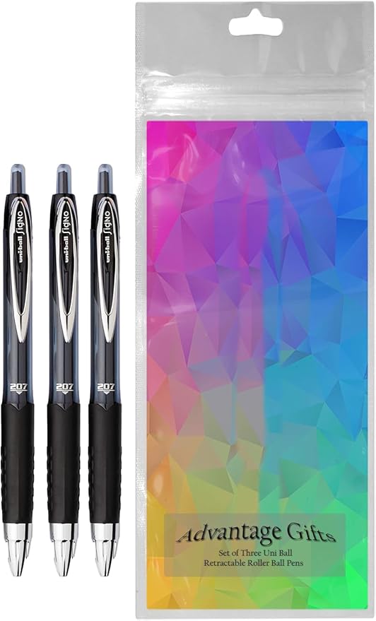 Advantage Gifts Signo 207 Roller Ball Retractable Gel Pens, Medium Point - Image 2