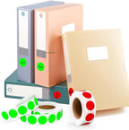 PARLAIM 2 Rolls 2000PCS 3/4" Round Circle Color-Code Dot Stickers, 2 Color - Image 4