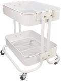 LiWNYRK 2 Tier Under Desk Storage Cart