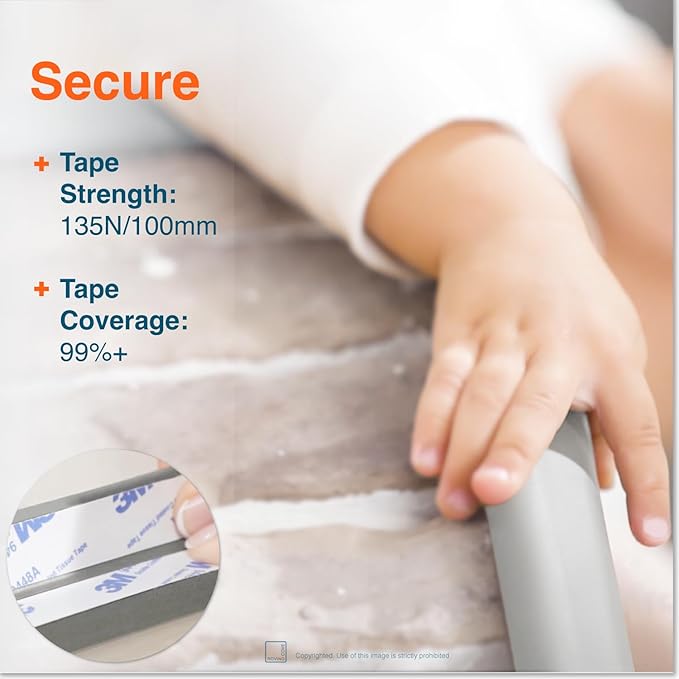 Roving Cove HeftyFit Edge Corner Protector Baby Proofing, Heavy-Duty, Soft NBR - Image 4