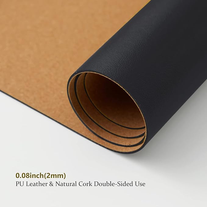 Cork Desk Mat - Dual-Sided Desk Pad - Image 3