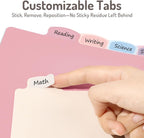 Forvencer 8 Counts Dividers with 2 Pockets, Binder Dividers with Tabs | 8 Tabs Binder Dividers for 3 Ring Binder, School Office Organization, Multicolor, Letter Size, 1 Set