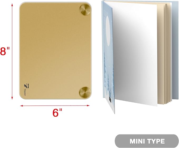 Gold Metallic Glossy Mirror Small White Board - Image 7