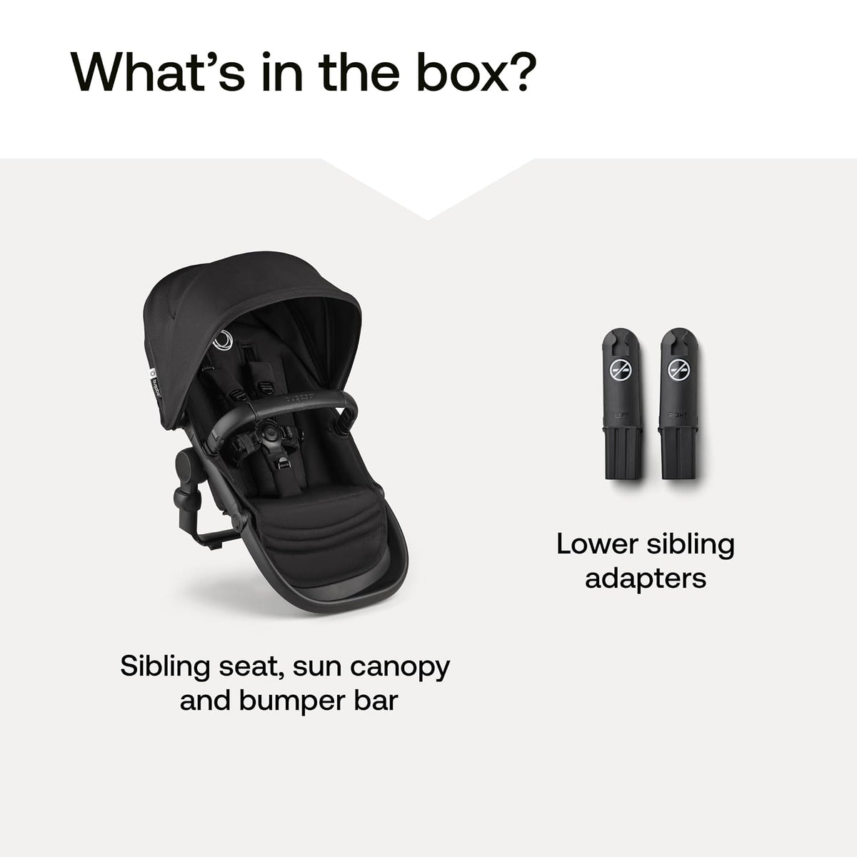 Bugaboo Kangaroo Sibling Seat for Double Stroller Conversion - Forest Green