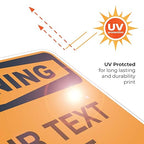 Custom Warning Sign, OSHA Sign, 18x24 Inches, Rust Free .063 Aluminum, Fade - Image 7