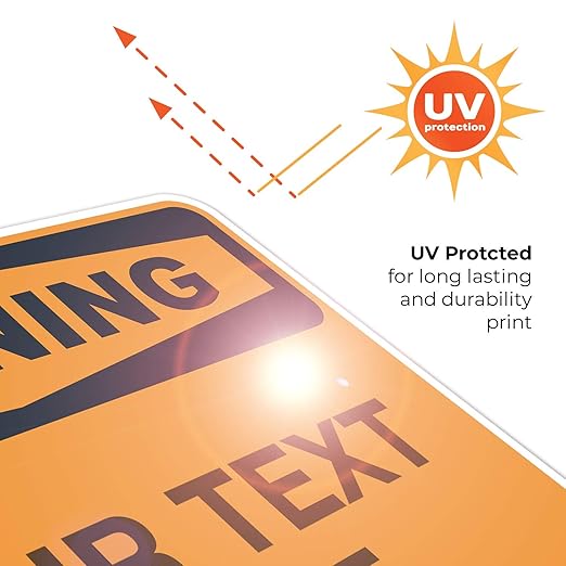 Custom Warning Sign, OSHA Sign, 18x24 Inches, Rust Free .063 Aluminum, Fade - Image 7