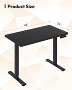SANODESK Electric Standing Desk 48 x 24 Inches Whole-Piece Desktop Height - Image 3