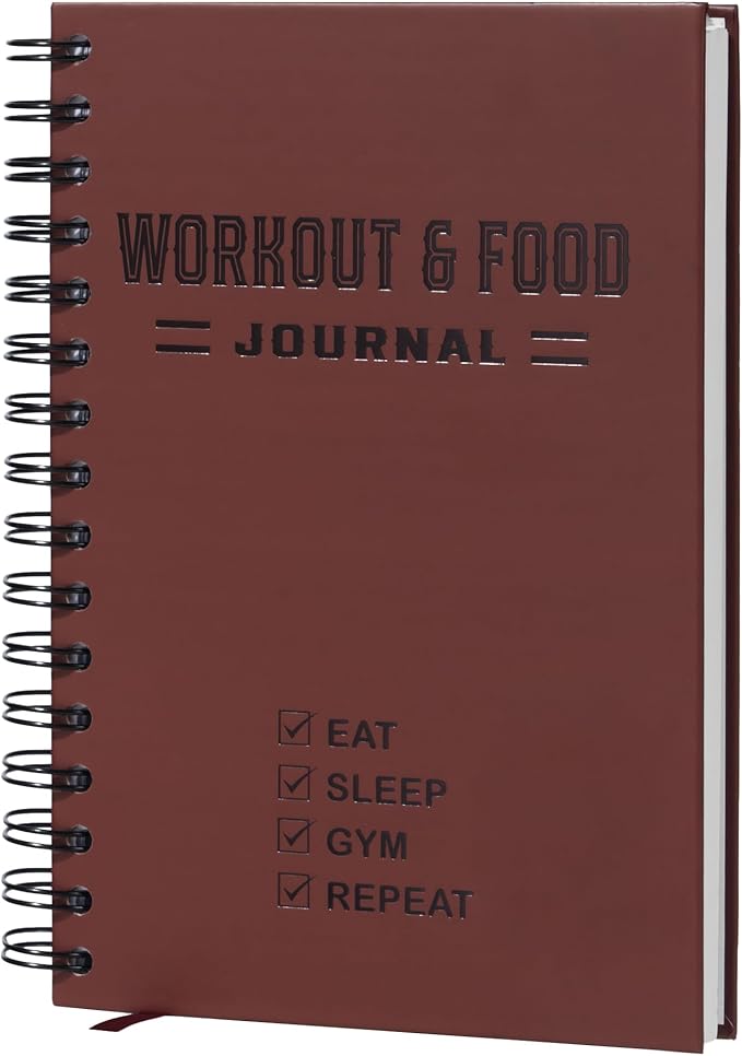Nextnoid Hardcover Fitness & Food Journal by Nextnoid