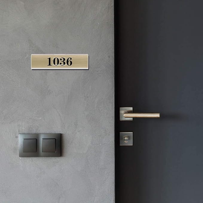 NIUBEE 12 Pack Acrylic Wall Name Plate Holder 2x8 Inch, Door Name Plates Set - Image 5