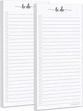 321Done 2-Pack Skinny To Do List Notepad, Made in USA by 321Done