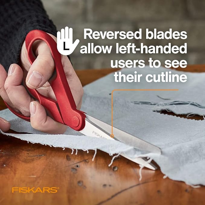 Fiskars All-Purpose Left-Handed Scissors, Gifts - Image 5