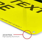 Custom Caution Sign, OSHA Sign, 10x7 Inches, Rust Free .040 Aluminum, Fade - Image 6