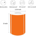 2×3 Inch Orange Removable Thermal Labels, Thermally Printable, 300 Sheets per - Image 2