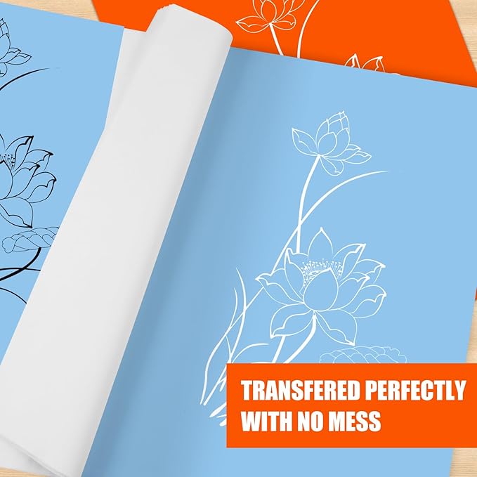 200 Sheets White Carbon Transfer PaperGraphite Tracing Paper - Image 6