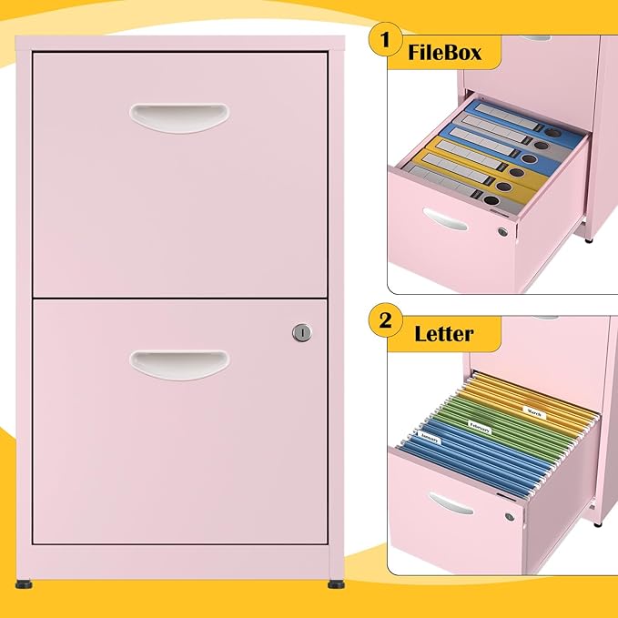 SteeLoong 2 Drawer File Cabinet - Image 7