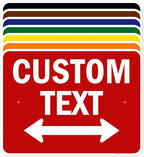 Custom Arrow, Custom Directional Sign, Two way Arrow, 18x24 Inches, Rust Free by MySignCenter