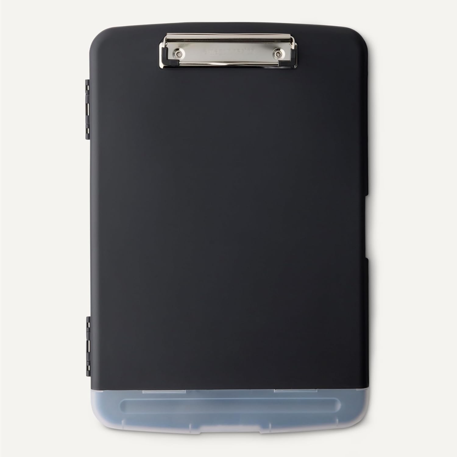 Amazon Basics High Capacity Nursing Clipboard with Storage and Pen Holder, 14.37 x 9.84 x 1.49 inches, Black