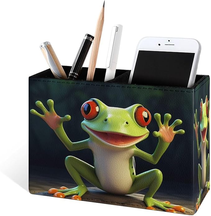 Famame Green Frog Open Hand Pencil Holder - Image 2