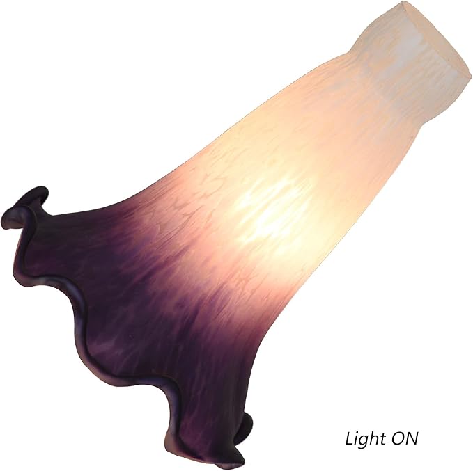 Bieye LS102S Lily Flower Blown Glass Lampshade - Image 2