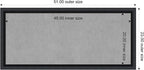 Amanti Art Black Framed Magnetic Board 23x51 Oversize Vision Board - Image 4